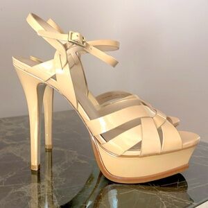 Platform Heels Sandals  euro 41-usa 10 Saint Laurent Tribute STYLE from London